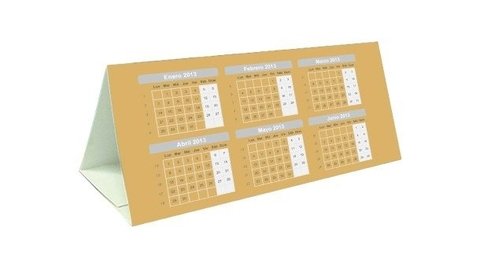 Calendario de Cartulina Simple
